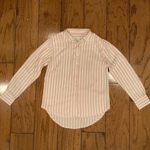 Striped Button Down Top w/ Mother of Pearl Buttons